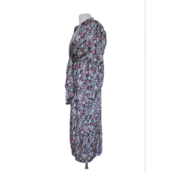New Without Tags Cinq A Sept Floral Long Sleeve Midi Dress Size 6 - Picture 4 of 5